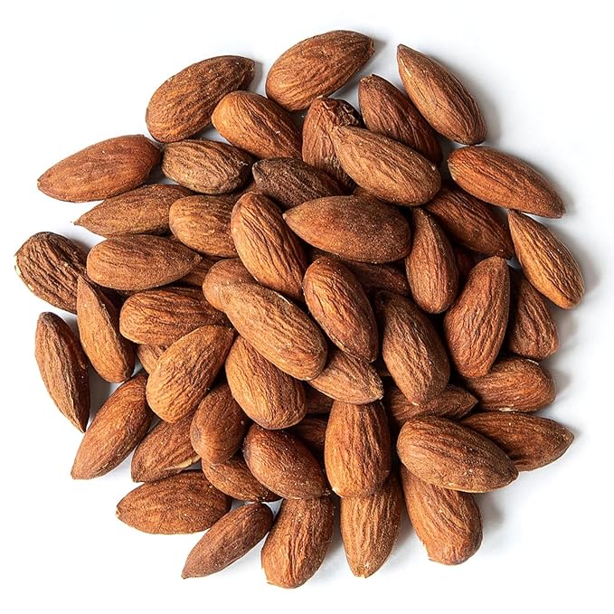 Food to Live Organic Dry Roasted Almonds 4 Pounds – Non-GMO Unsalted Vegan Keto Paleo Kosher Bulk High in Protein Dietary Fiber Vitamin E Copper Manganese Magnesium and Riboflavin.