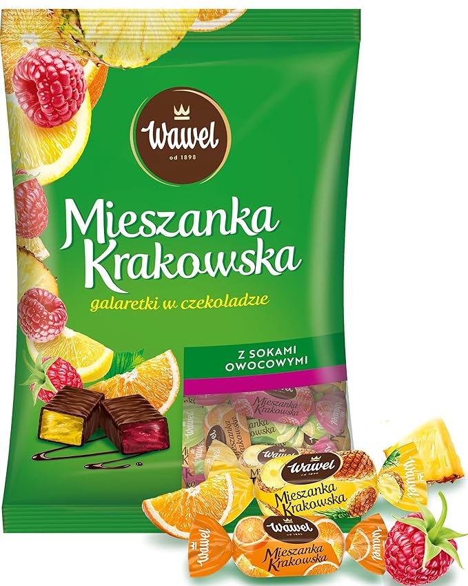 Wawel Mieszanka Krakowska Chocolate Coated Jelly Sweets (1000g)