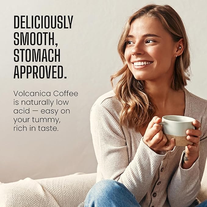 Volcanica Coffee Magma Espresso Medium Espresso Roast Whole Bean Arabica Blend Kosher 16 oz.