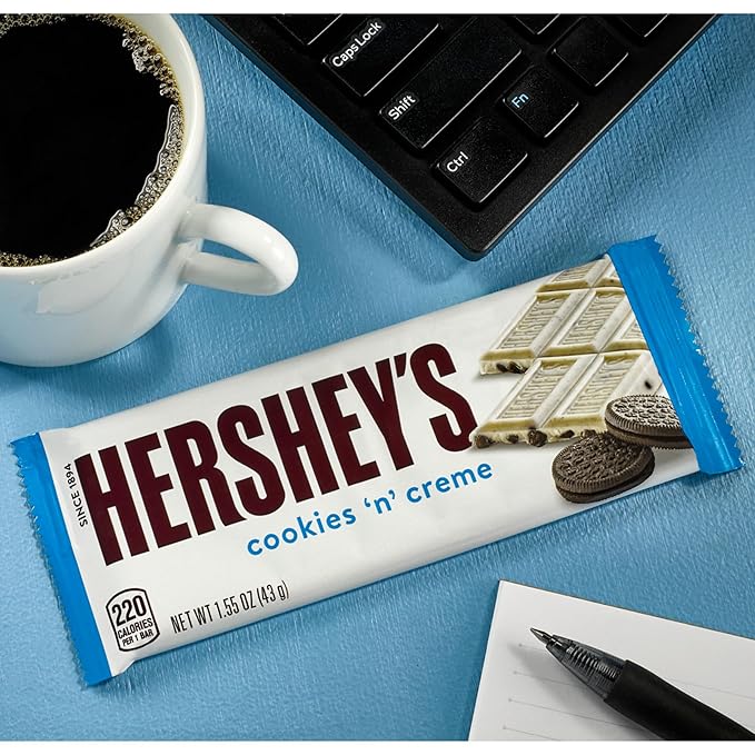 HERSHEY'S Cookies 'n' Creme Candy Bars 1.55 oz (36 Count)