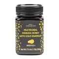 Streamland Multifloral Mānuka Honey with Gold Kiwifruit Pure New Zealand Honey Tangy-Sweet Flavor Premium Quality (MGO 50+ 17.6 oz)