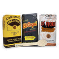 Deluxe Puerto Rican Coffee Selection | Cafe El Coqui Cafe D'Aqui and Cafe Borinquen Ground Coffee from Puerto Rico 14 Ounce (Pack of 3) - Includes El Pantry Spoon