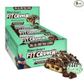 FITCRUNCH Snack Size Protein Bars 6-Layer Baked Bar 3g of Sugar Gluten Free &amp Soft Cake Core (9 Bars Mint Chocolate Chip)