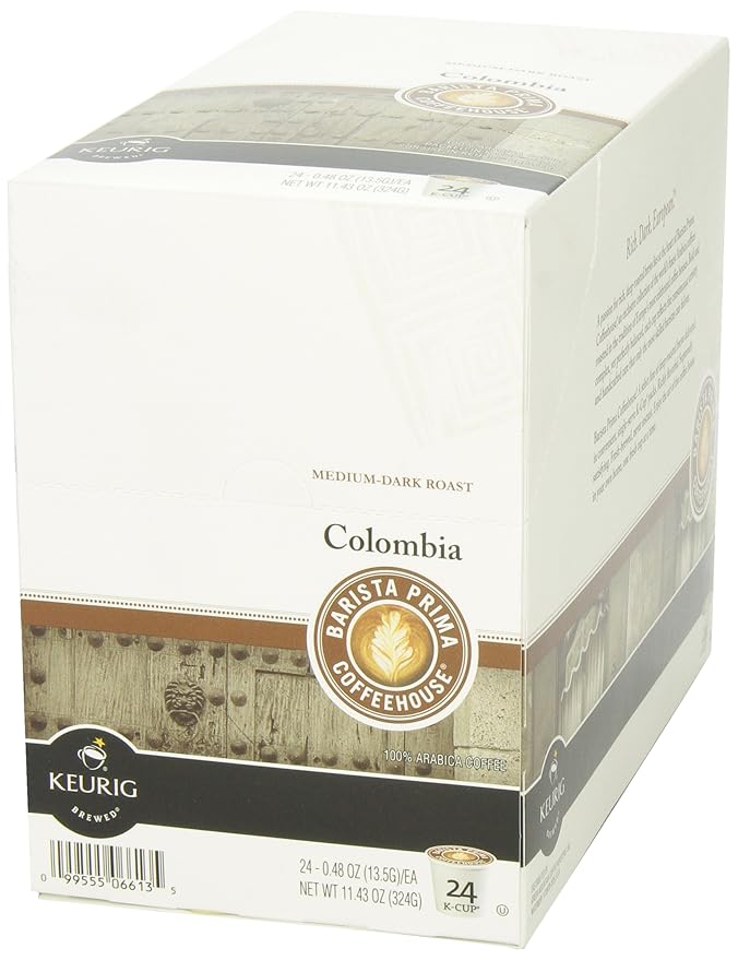 Barista Prima Coffeehouse 6613 Colombia K-Cups Coffee Pack 24/box (Pack of 2)
