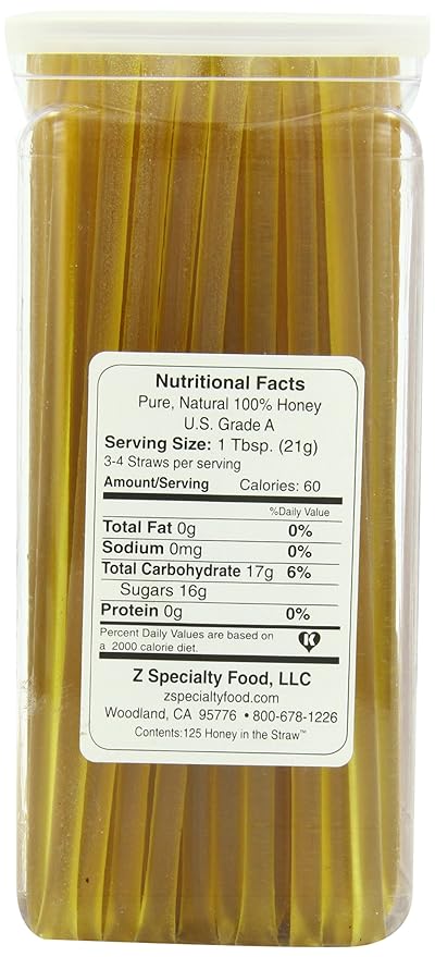 Moon Shine Trading Co Honey Straw Canister Clover 125 Count