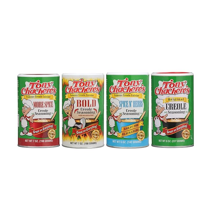 Tony Chachere Seasoning Blends Variety Pack 4 Count