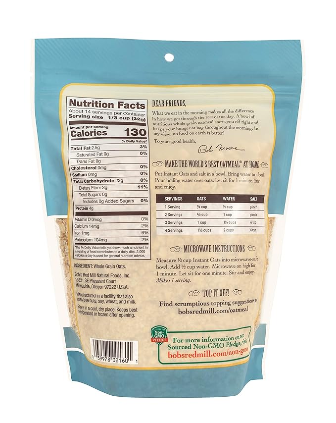 Bob's Red Mill Instant Rolled Oats 16 Oz