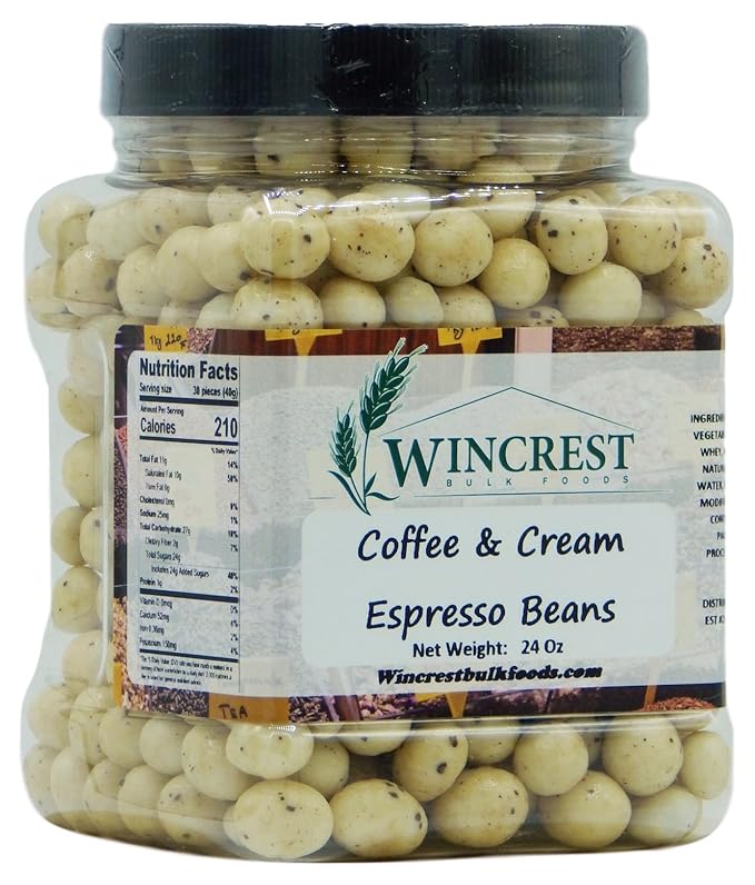 Chocolate Espresso Beans - 1.5 Lb Tub (Coffee &amp Cream)