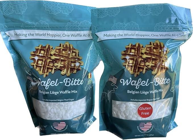 Wafel-Bitte Belgian Liege Waffle Mix with Imported Belgian Pearl Sugar - 19.2 Ounce (Pack of 1)