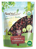 Food to Live Organic Essential Berries Mix 1.5 Pounds Non-GMO Dried Blueberries and Cranberries. Unsulfured Kosher. Gently sweetened. Lightly Coated with Organic Sunflower Oil. Vegan Bulk