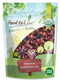 Food to Live - Organic Yummy Berries Mix 5 Pounds - A Blend of Non-GMO Dried Cranberries Blueberries Cherries Goji Berries Vegan Unsulfured Bulk