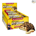 FITCRUNCH Snack Size Protein Bars 6-Layer Baked Bar 3g of Sugar Gluten Free &amp Soft Cake Core (9 Bars Chocolate Peanut Butter)