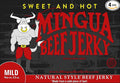 Mingua Beef Jerky Sweet and Hot Beef Jerky 4 Pack (4-3.5oz Packages * 14oz total)