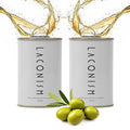 Pack of 2 Extra Virgin Olive Oil Tin Great Taste Cold Pressed Intense Flavor Contains Polyphenols Rich Olive Oil from the Land of Laconia 2X250ml Tin