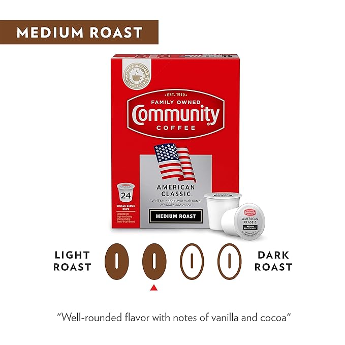 Community Coffee American Classic 96 Count Coffee Pods Compatible with Keurig 2.0 K-Cup Brewers 24 Count (Pack of 4)