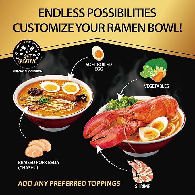 O'scallion Pack of 6 Ramen Noodles (Variety (2 flavor))