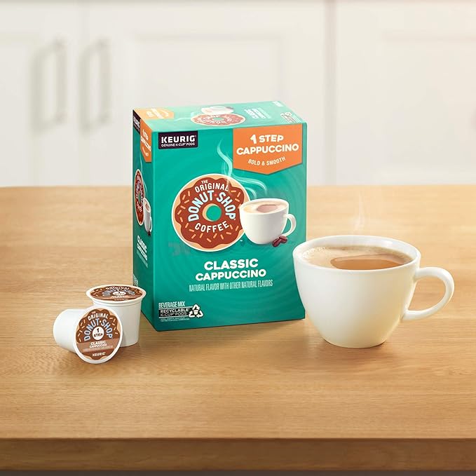 The Original Donut Shop -Step Classic CappuccinoKeurig -Serve K-Cup Pods20 Count (Pack of 2)