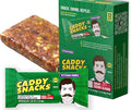 Caddy Snacks Chewy Cherry Almond – Healthy Snack Bars | Low Sugar | Vegan | Gluten Free | On-the-Go Golf Snack | 2.1 oz Bars 12 Count