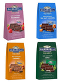 Ghirardelli Everyday Chocolates Favorite Pack - Variety Pack of 4 - One Bag of Each - Dark Mint Raspberry Caramel and Dark Chocolate Sea Salt - Delicious Squares