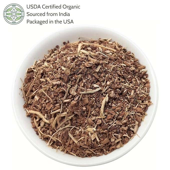 Elanen Naturals Organic Sarsaparilla Root 1 lb. (16 oz) USDA Certified Organic Indian Sarsaparilla Tea Hemidesmus Indicus Sasparilla Sarsparilla Zarzaparrilla Cut &amp Sifted