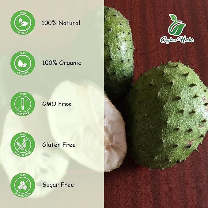 200g Soursop Fruit Chunks - Pure Naturally Dried for Snacks Smoothies and Culinary Use Healthy Dried Fruit