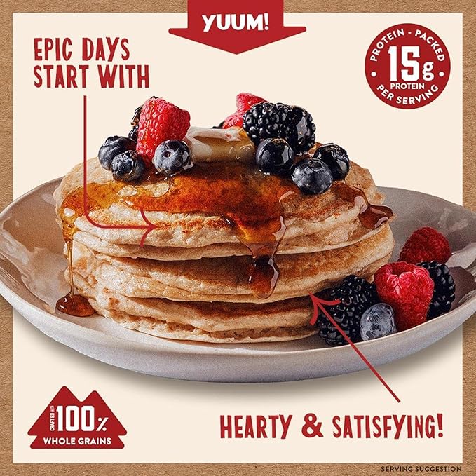 Kodiak Cakes Protein Pancake Power Cakes Flapjack and Waffle Baking Mix Buttermilk 20 Oz (Pack of 6)