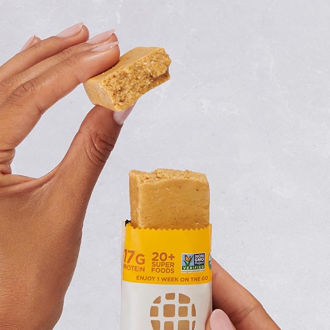 Perfect Bar Protein Bars Peanut Butter Gluten Free Made with Organic Honey Cookie Dough Texture Refrigerated 10 Count 2.5 Oz Bar