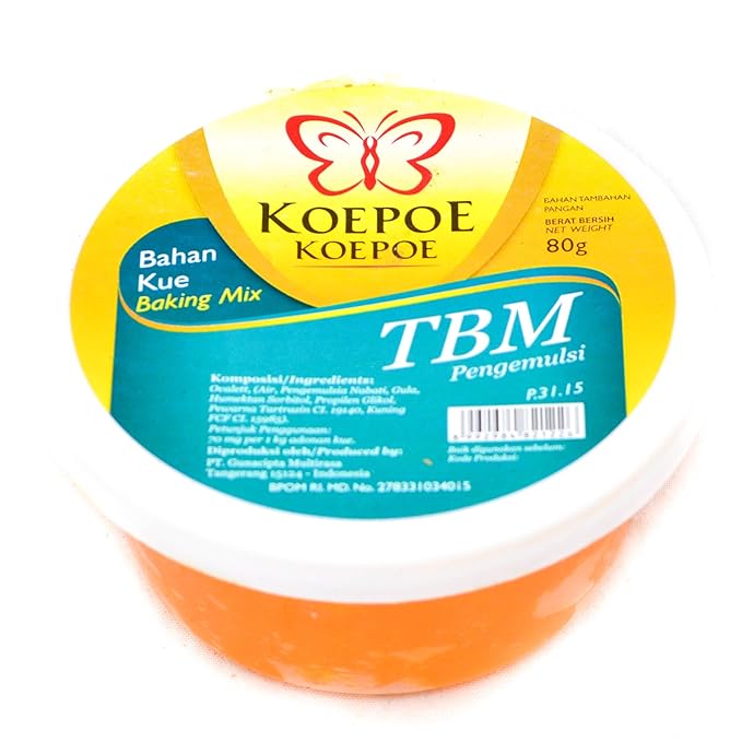 Koepoe-koepoe Baking Mix TBM Emulsifiers (Ovalett/Ovalette) 80 Gram (Pack of 3)