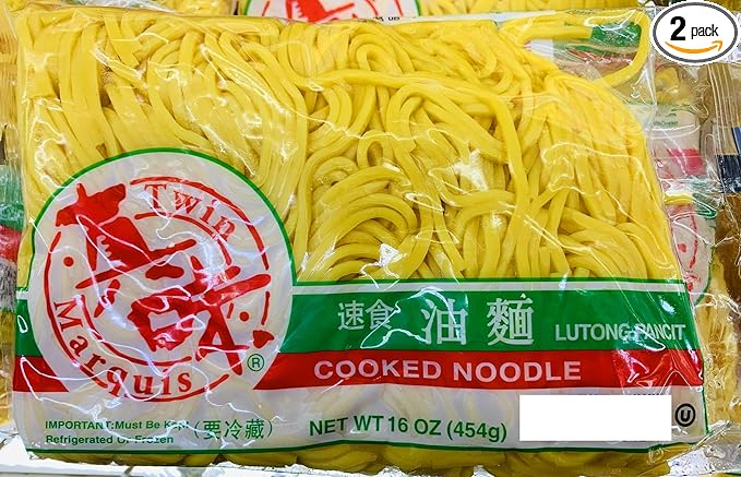 Twin Marquis Cooked Yellow Noodles 油麵 16 oz x 2 bags