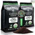 The Bean Organic Coffee Company Water Processed DECAF Le Bean Dark French Roast Ground Coffee 16-Ounce Bags (Pack of 2) Café Molido Tostado Orgánico descafeinado