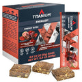 TITANIUM Protein Energy Bars - Fruit Bars with Dried Superfruits Quinoa 10g Of Protein Chocolate Chip - Alternative To Cliff Bars - Snack Bars Healthy Food - Camping Snacks Hiking Food - Healthy
