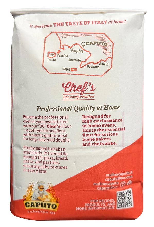 Antimo Caputo Chef's Flour 2.2 LB (Case of 10) - 22 LB Total - Italian Double Zero 00 Flour - Soft Wheat for Pizza Dough Bread &amp Pasta