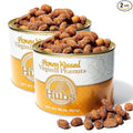 Hubs Peanuts Super Extra-Large Honey Kissed Virginia Peanuts - Premium Virginia Nuts with All-Natural Sweet Honey Coating - Healthy Snacks in Reusable Vacuum-Sealed Tin - 2 Packs of 20 oz Cans