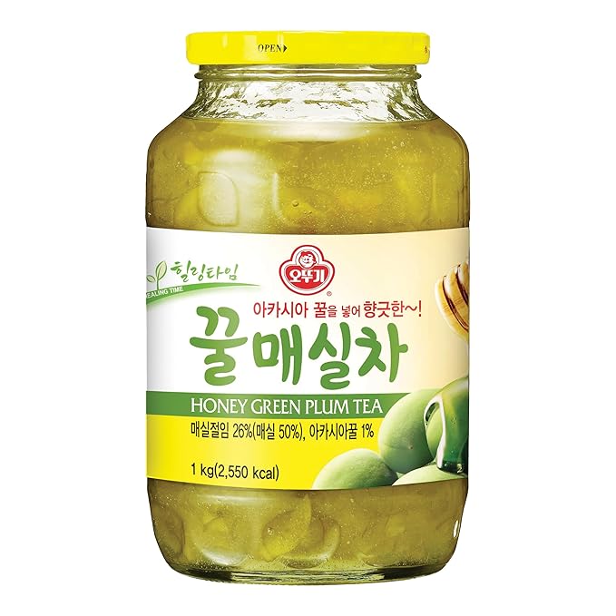 OTTOGI Honey Plum Tea 35 oz (1 kg) – Korean Fruit Tea with Plum &amp Honey Caffeine-Free
