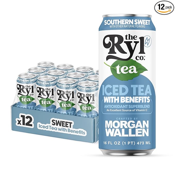 Ryl Iced Tea Wallen's Sweet Tea Antioxidant Superblend No Artificial Ingredients 16.0 Fl Oz (12-Pack)