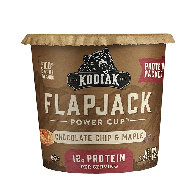 Kodiak Cakes Pancake On The Go Chocolate Chip &amp Maple 2.29 Oz (Pack Of 12)