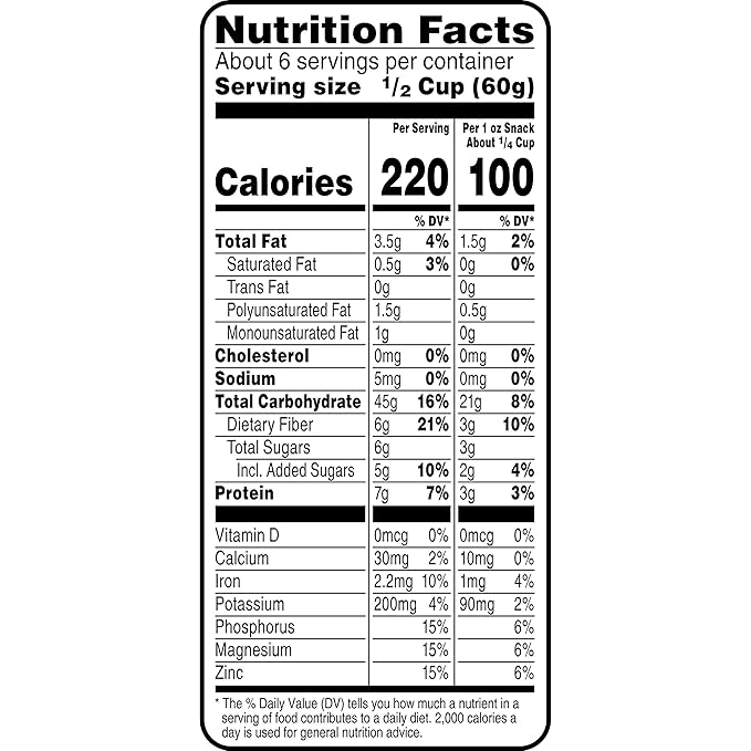Bear Naked Granola Cereal Vegan Breakfast Snacks Triple Berry Crunch (6 Bags)