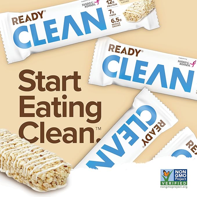 Generic Ready Nutrition Vanilla Swirl Clean Protein Bar (In ABOLABAN Packaging With Sticker) (3 Packs/15 Count)