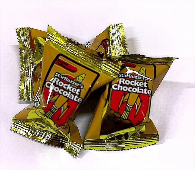 Rocket Chocolate Milk Chocolate English Toffee Latte Flavored Caffeinated Chocolate Truffles 50 count Mini