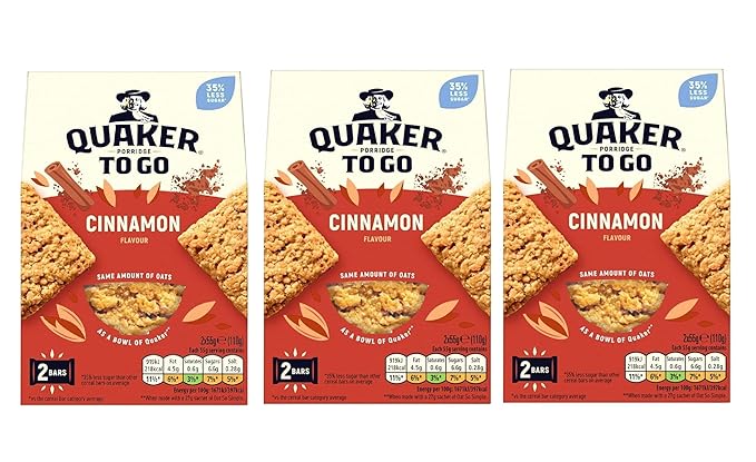 Generic Porridge To Go Cinnamon Squares 55 g Pack of 6