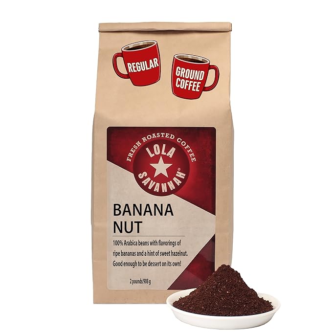 Lola Savannah Banana Nut Ground Caffeinated Coffee 2lb