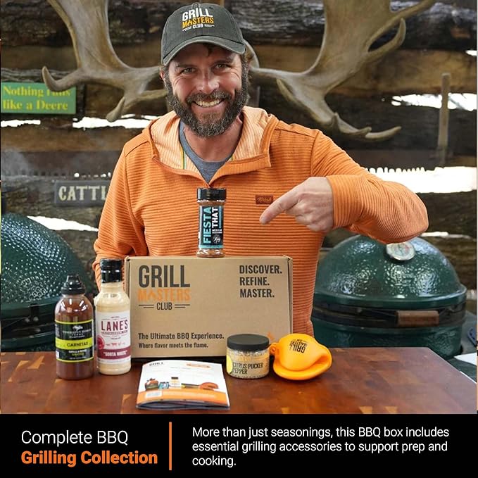 Grill Masters Club Flavor Fiesta Box | Latin-Inspired Sauces Seasonings Premium BBQ Spices Sauces | Essential for Cooking Grilling and Smoking | Perfect Grill Gift for Men &amp Women