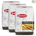 Granoro Dedicato Penne BIrigate (Double Ridged) #259 - Authentic Italian Pasta Made from 100% Puglia Durum Wheat Semolina Bronze Die Non-GMO Vegan 1 lb Bags (Pack of 3)