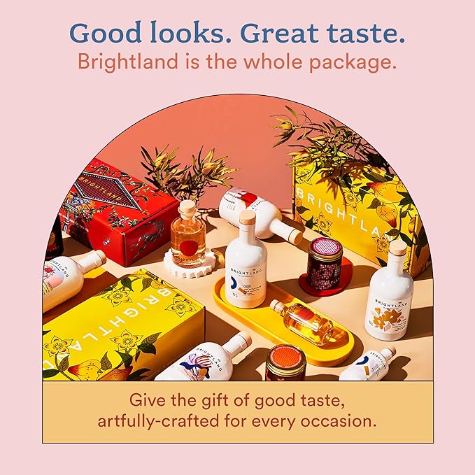Brightland California Olive Oil Extra Virgin The Duo – First Cold-Pressed Olive Oil Made with Early-Harvest Olives – Polyphenol Rich &amp Artfully Crafted - 12.7fl oz Bottles (Pack of 2)
