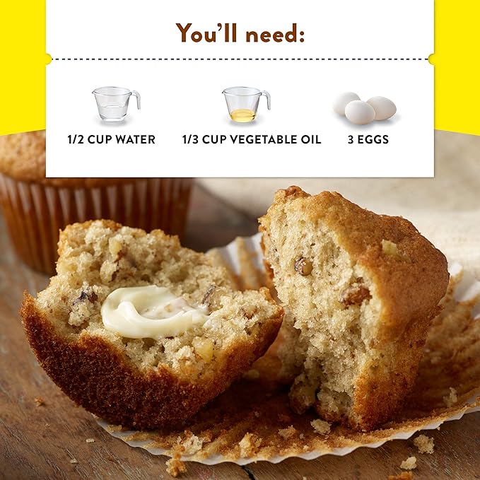 Krusteaz Banana Nut Supreme Muffin Mix 17.1-Ounce Boxes (Pack of 12)