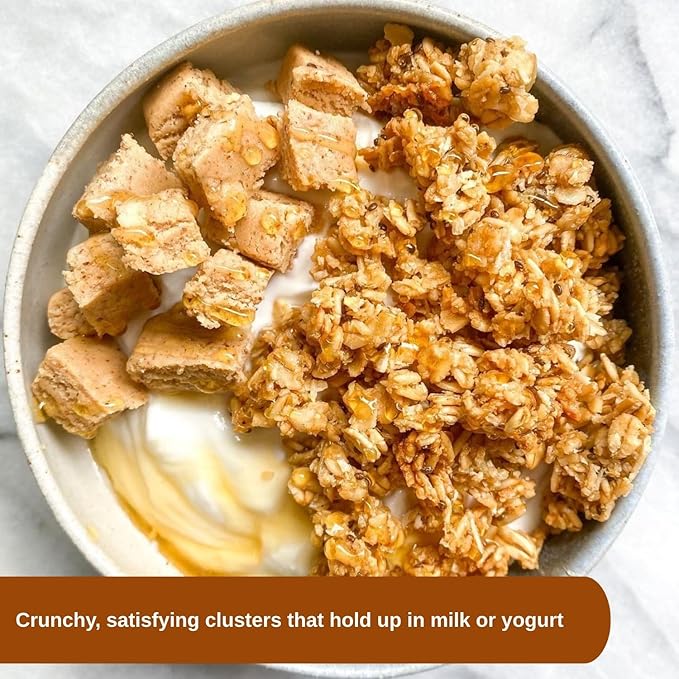 Erin Baker's Ultra Protein Granola Endurance Crunch Peanut Butter Vegan Non-GMO Granola Cereal 12 Ounce (Pack of 6)
