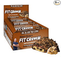 FITCRUNCH Snack Size Protein Bars 6-Layer Baked Bar 3g of Sugar Gluten Free &amp Soft Cake Core (9 Bars Chocolate Chip Cookie Dough)