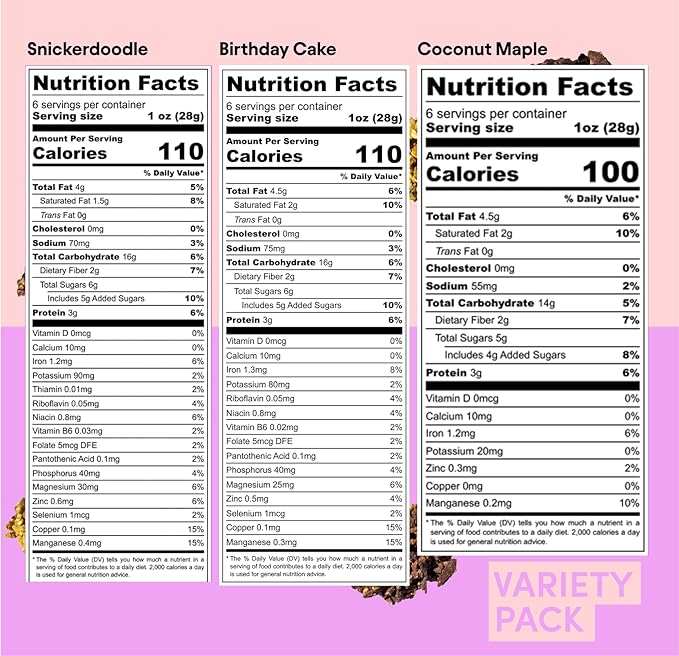 Clusterbucks Superfood Clusters – Grain-Free Keto-Friendly Granola with Regeneratively Grown Sprouted Buckwheat– Gluten-Free Low-Carb Organic Healthy Snack (6 Ounce (Pack of 6) Variety #1)
