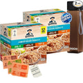 Lower Sugar Instant Oatmeal Variety Pack – 104 Single-Serve Packets (Apples &amp Cinnamon Maple Brown Sugar Cinnamon Spice) + Free Reusable Water Bottle | Custom Bundled by MOOCHI