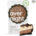 Oats Overnight Chocolate Satin Pie - Overnight Oats with 20g Whey Protein High Fiber Breakfast Protein Shake - Gluten Free Oatmeal Non GMO High Protein Oatmeal (2.9 oz per Meal) (24 Pack)